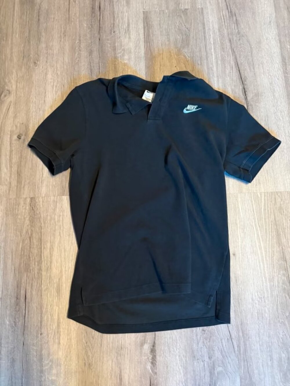 Nike Sportswear Piqué Polo Shirt — Black, Size M
